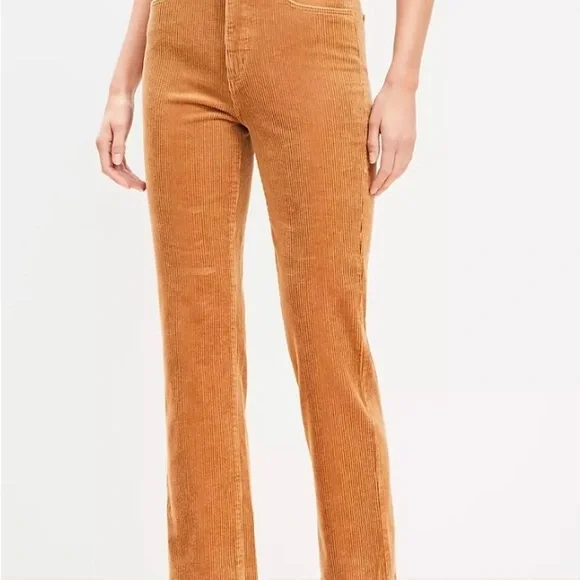 *NWT* LOFT Straight Corduroy Pants | Perfect Camel | Size 27/4 - Picture 2 of 3